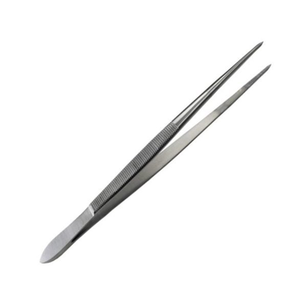 Pinza Recta Estriada 14 cm – Entomología - Imagen 2