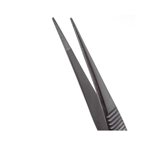Pinza Recta Estriada 14 cm – Entomología - Imagen 4